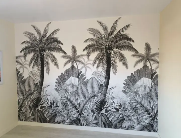 Décoration Mur Paysage palmiers La casa de deco